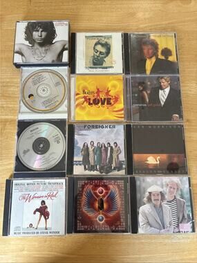 Lot of 12 Classic Rock CDs The Beatles The Doors Journey Eagles Foreigner Boston